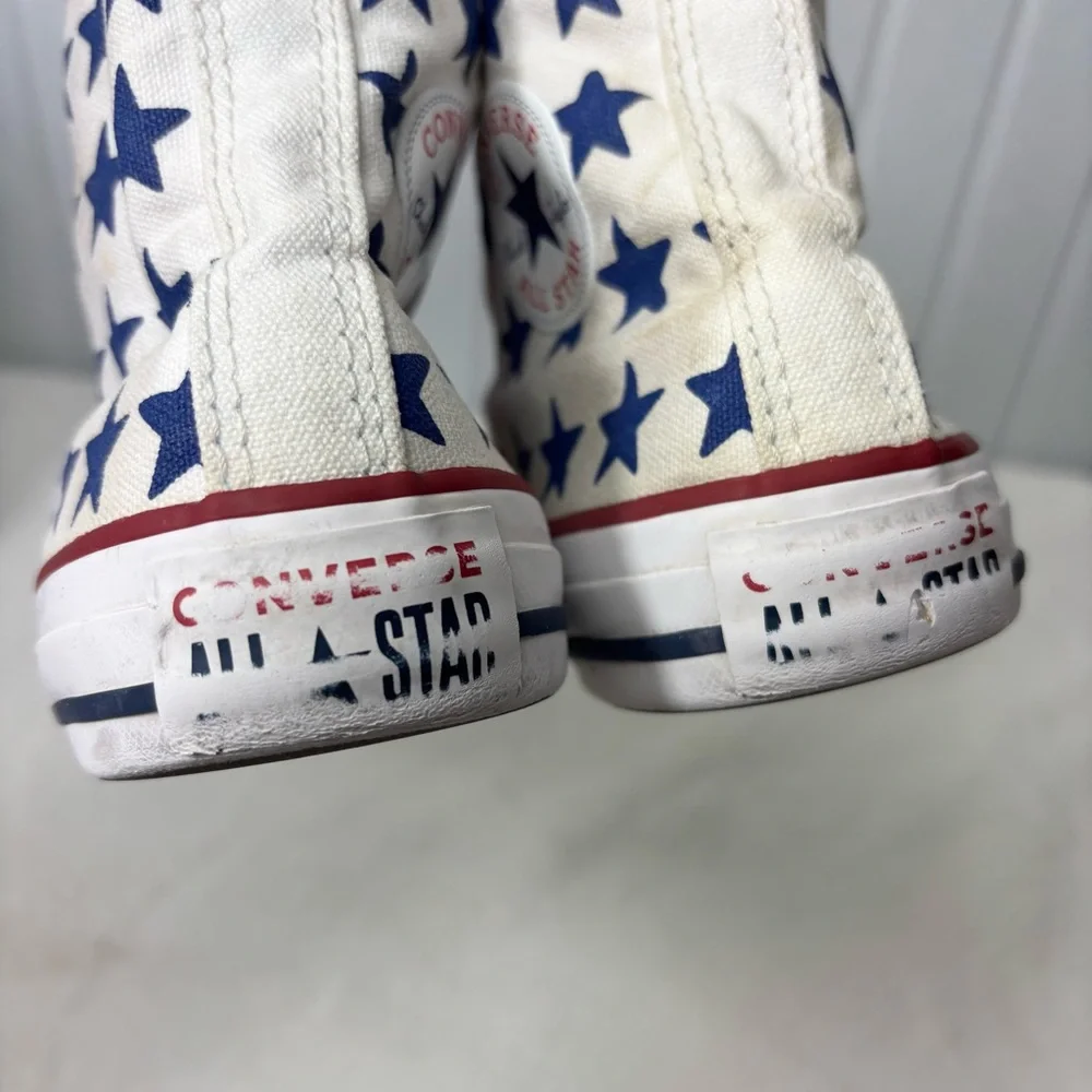 Converse Chuck‎ Taylor Kid  Size 4 American Flag High Top Sneake Streetwear